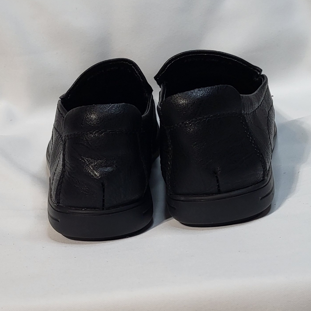 Clohoo Men's Black NWOT Handcrafted Cowhide Faux Leather Slip-On Loafers Sz US 7 - Picture 10 of 12